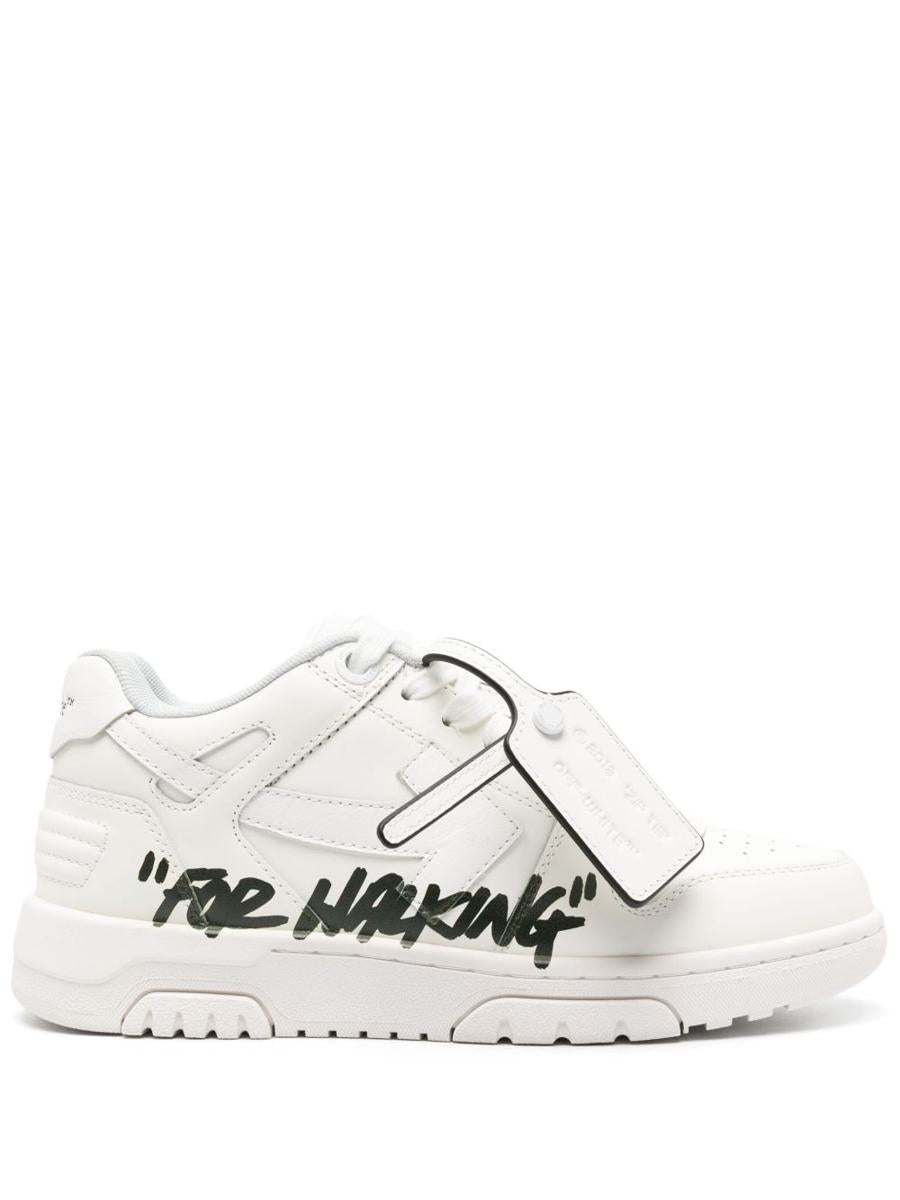 Off-white platta skor
