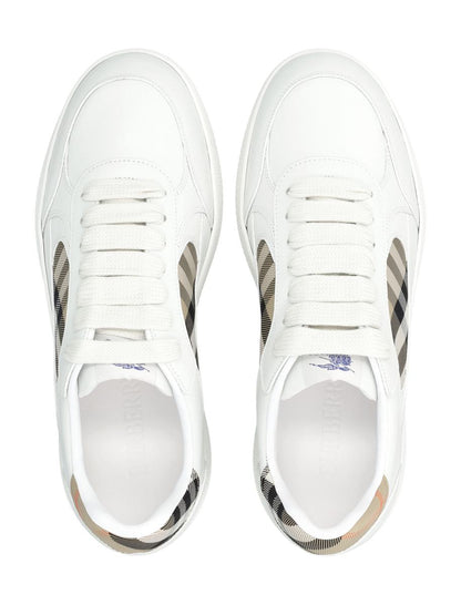 Burberry Läder- och Rutiga Terrace Sneakers