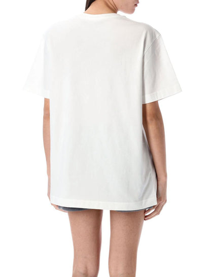 Alexander Wang t-shirt med sliten logotyp