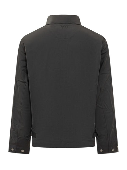 Y-3 Adidas Lättviktsjacka Svart med Dragkedja Y-3
