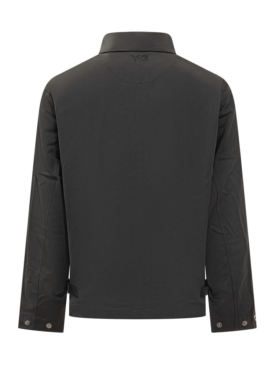 Y-3 Adidas Lättviktsjacka Svart med Dragkedja Y-3