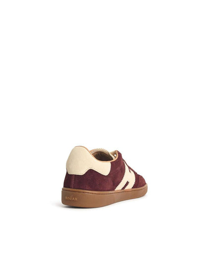 Hogan 'Cool' vinröda mockasneakers