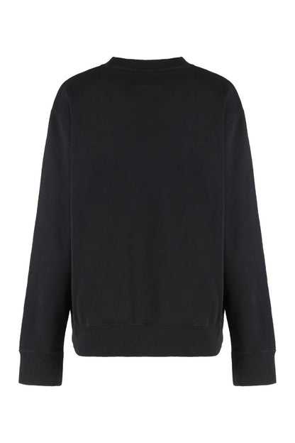 MM6 Maison Margiela bomullströja med rund hals