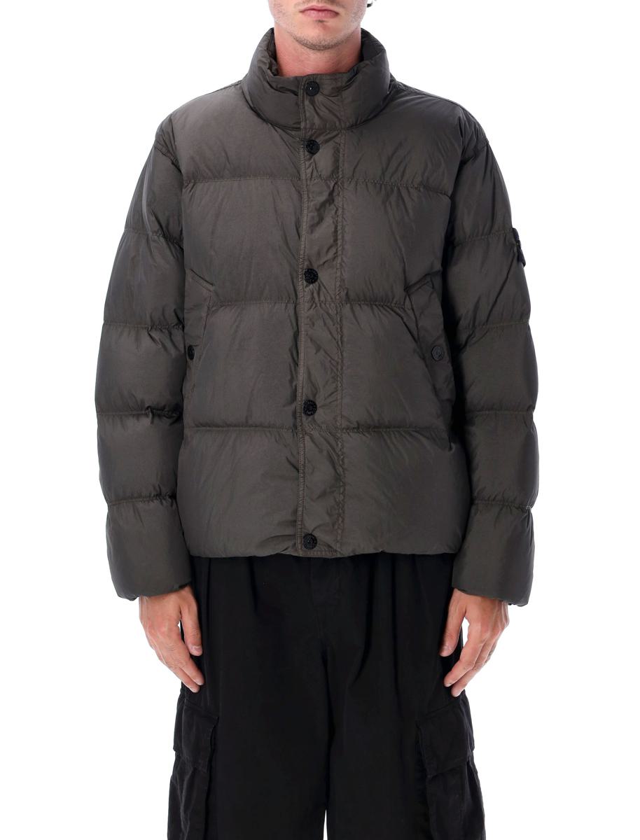 Stone Island Dunjacka med Krinkeleffekt