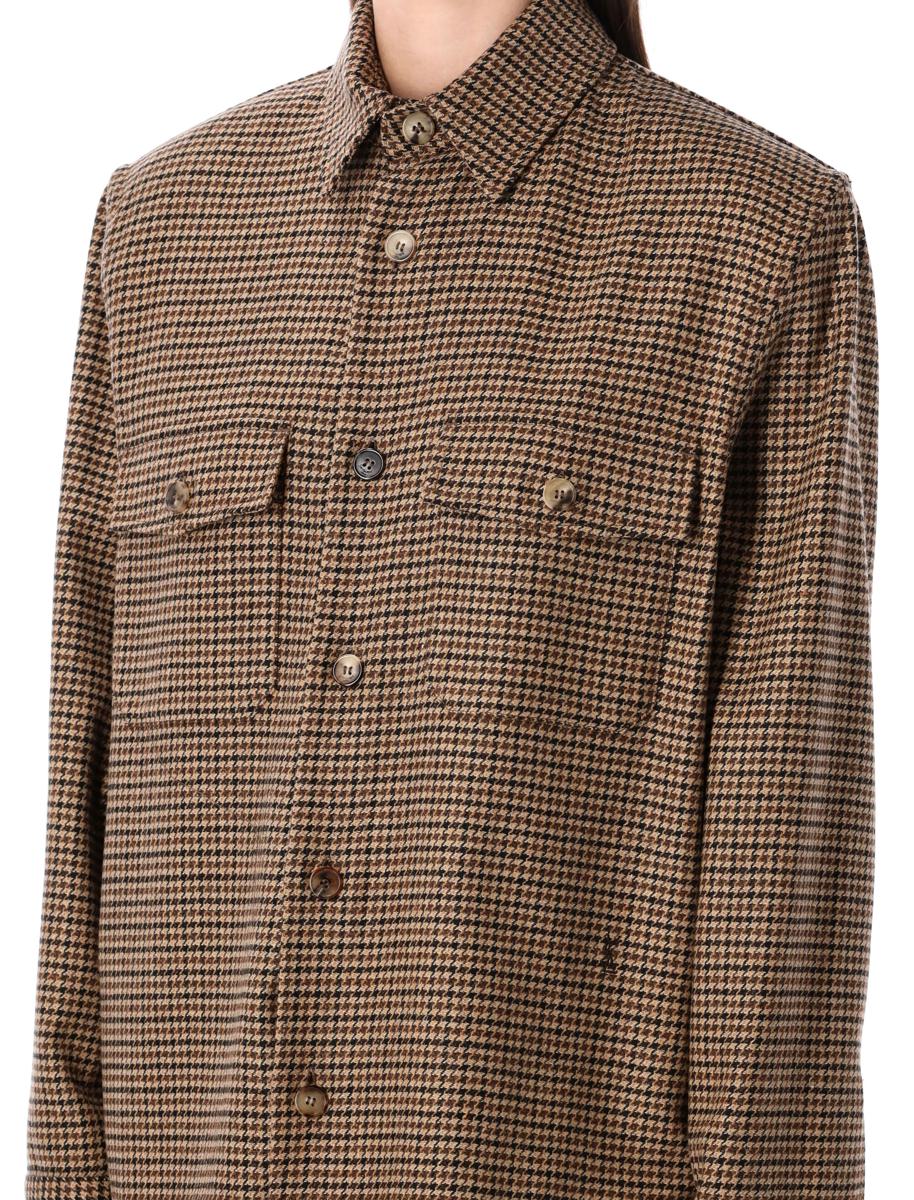 Saint Laurent Puppytooth ullblandad överskjorta