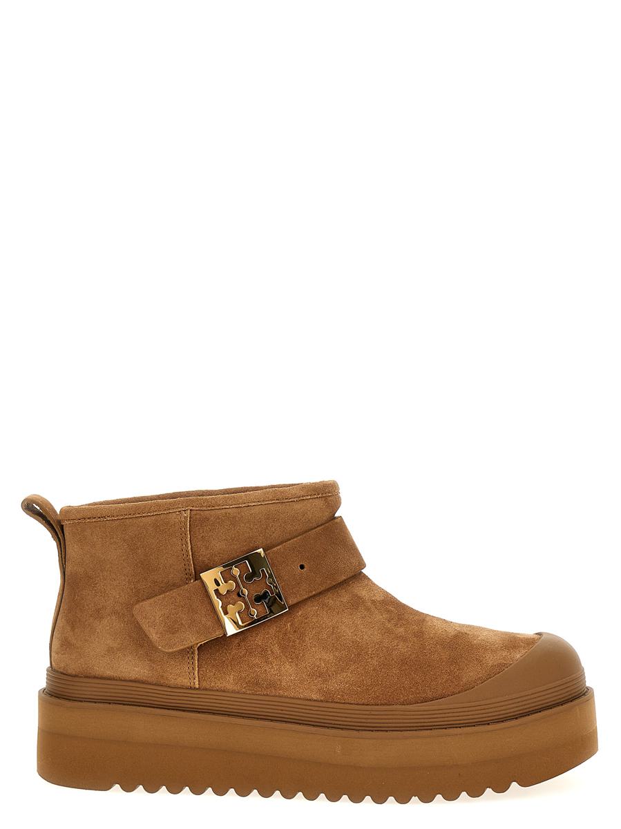Tory Burch 'Mellow Shearling Platform' Ankelstövlar