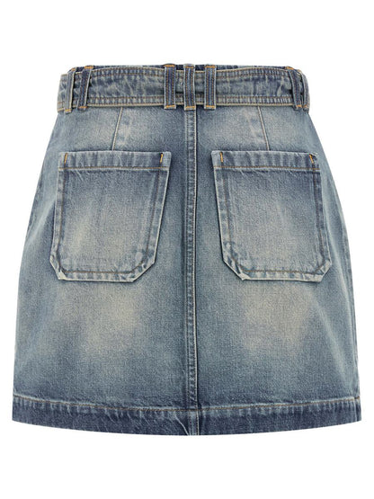 Balmain kjol med cargofickor