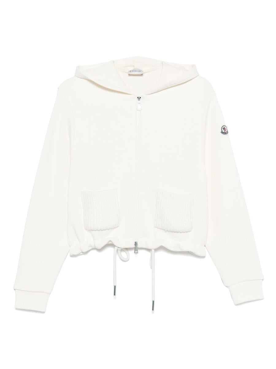 Moncler Vit Hoodie Med Coulisse
