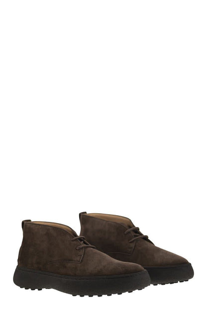 Tod'S Mocka Läder Ankelboots