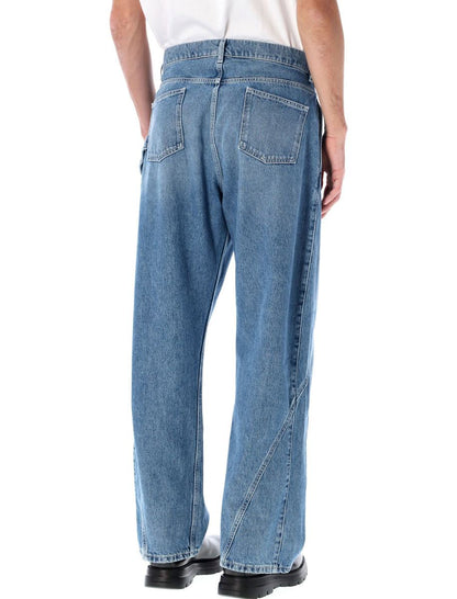 JW Anderson Bomull Twisted Workwear Denimbyxor