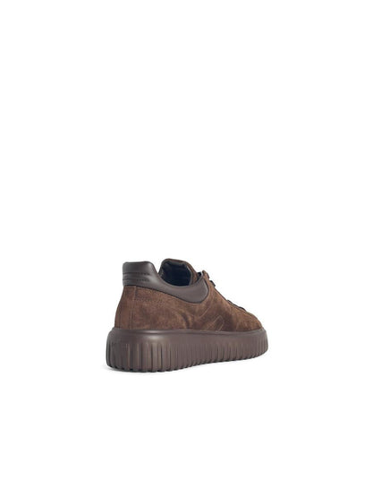 Hogan 'H-Stripes' Bruna Mockasneakers