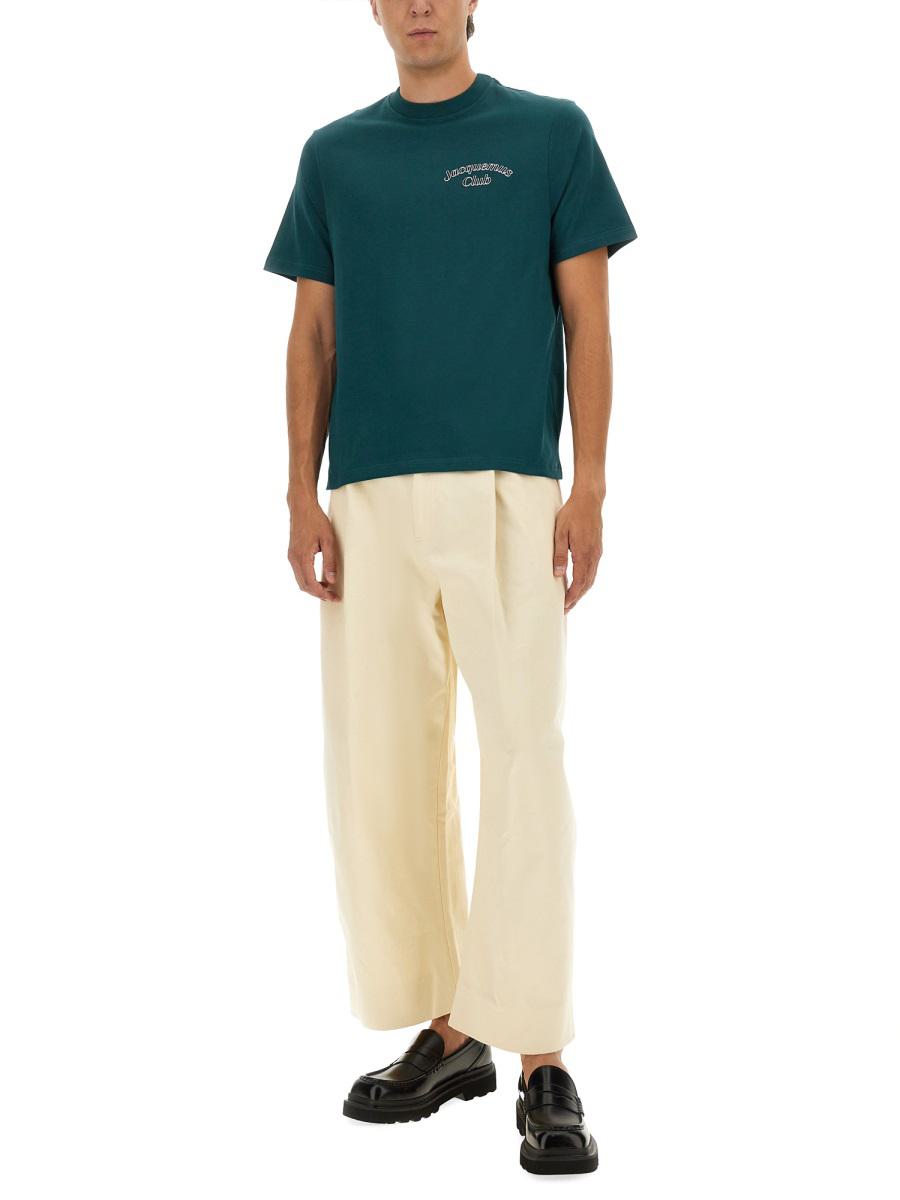 T-shirt med tryck "Jacquemus Club"