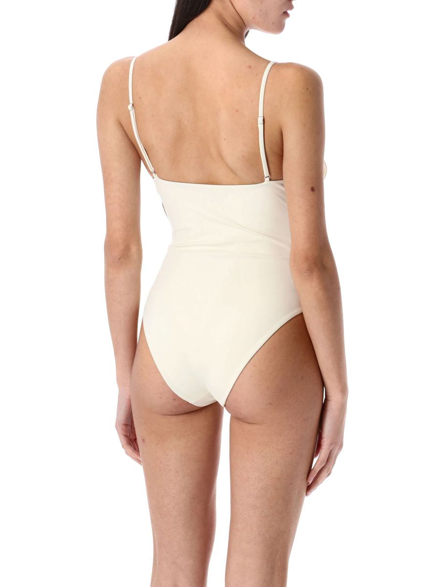 Magda Butrym 3D Blommig Retro Bustier Baddräkt
