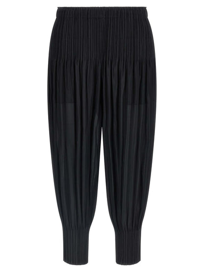 Pleats Please Issey Miyake 'Fluffy Basics' Byxor