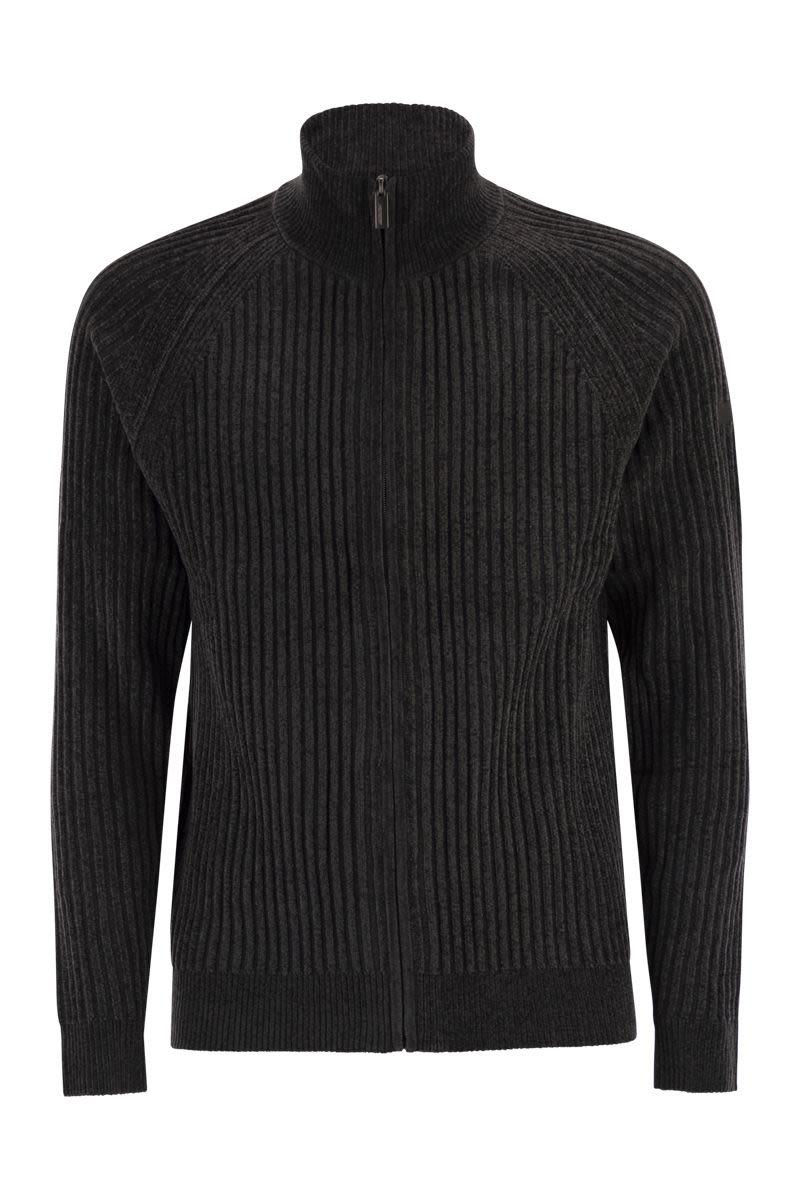 RRD Velvet Rave Full Zip Knit - Kofta med dragkedja