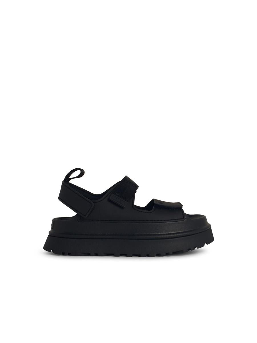 UGG 'Goldenglow' Svarta Gummisandaler