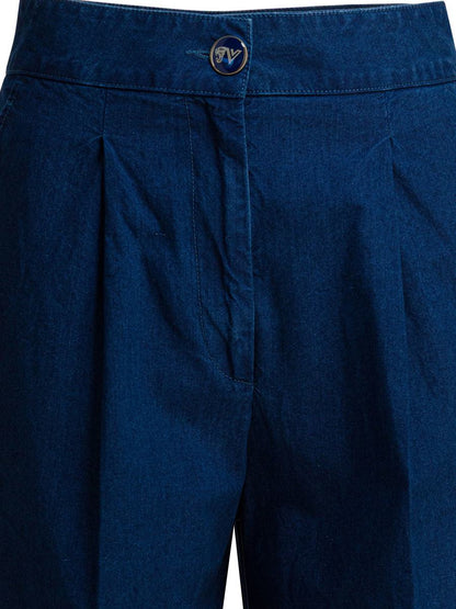 Valentino Garavani vida jeans med veck