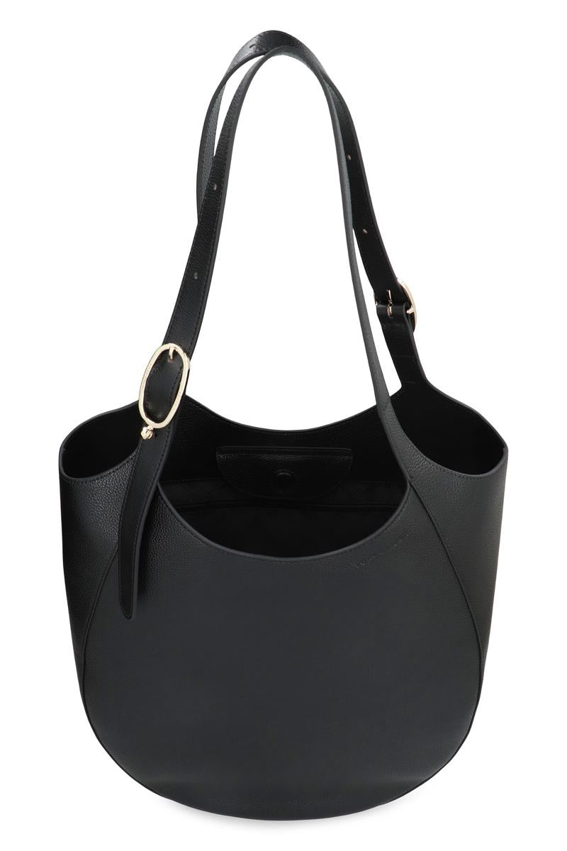 Longchamp Le Foulonné Xl Tygväska i slät läder