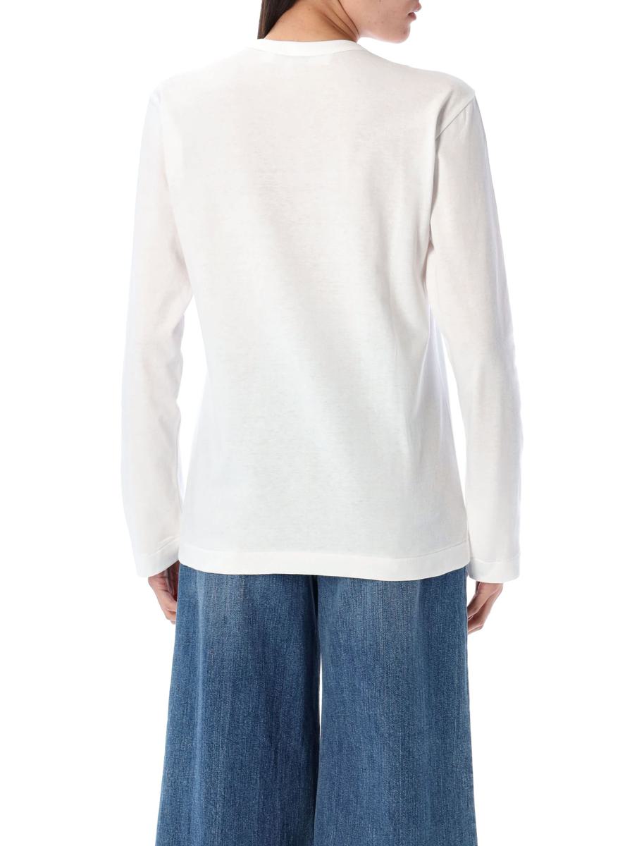 Comme Des Garçons Play Double Heart L/S Tee
