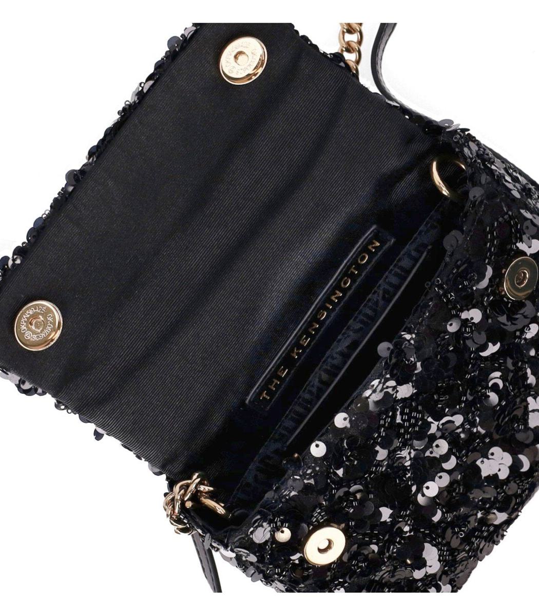 Kurt Geiger London Kensington Paillettes Mini Svart Handväska