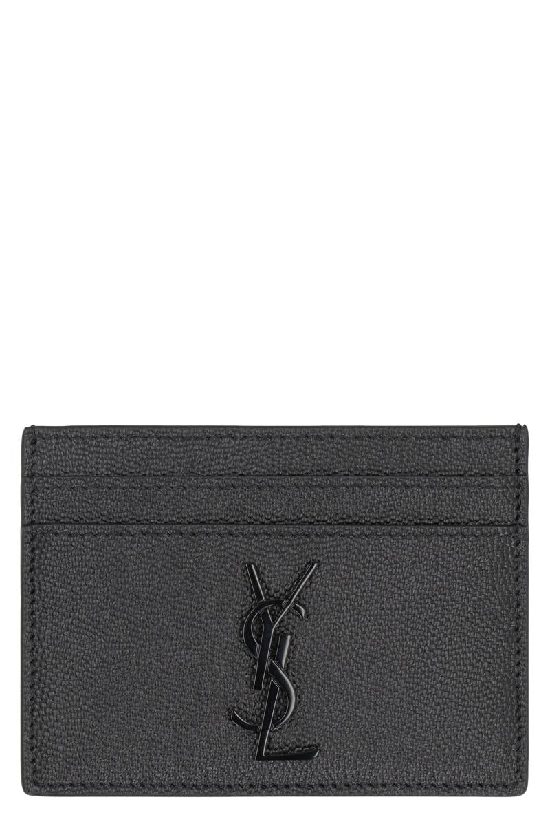Saint Laurent Cassandre Logo Detail Läderkorthållare