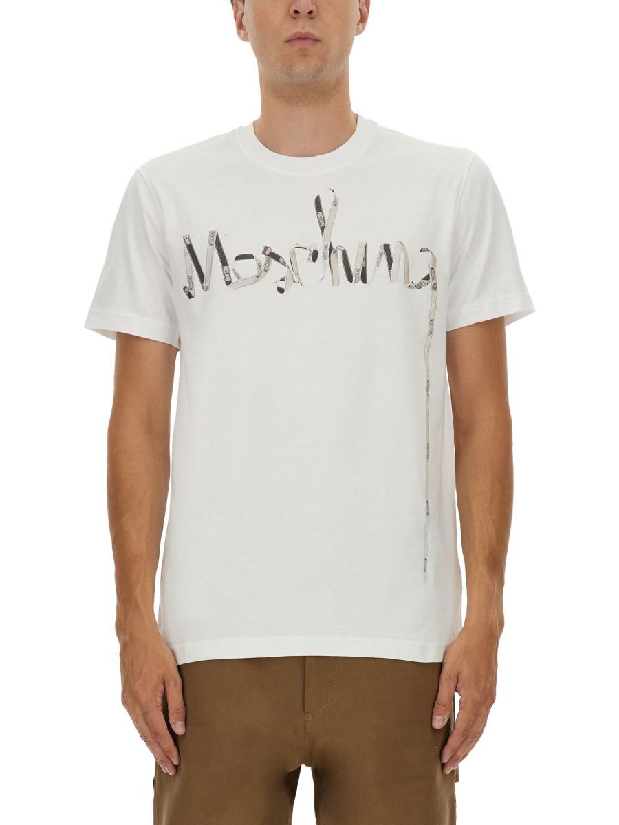 Moschino tryckt bomulls-t-shirt