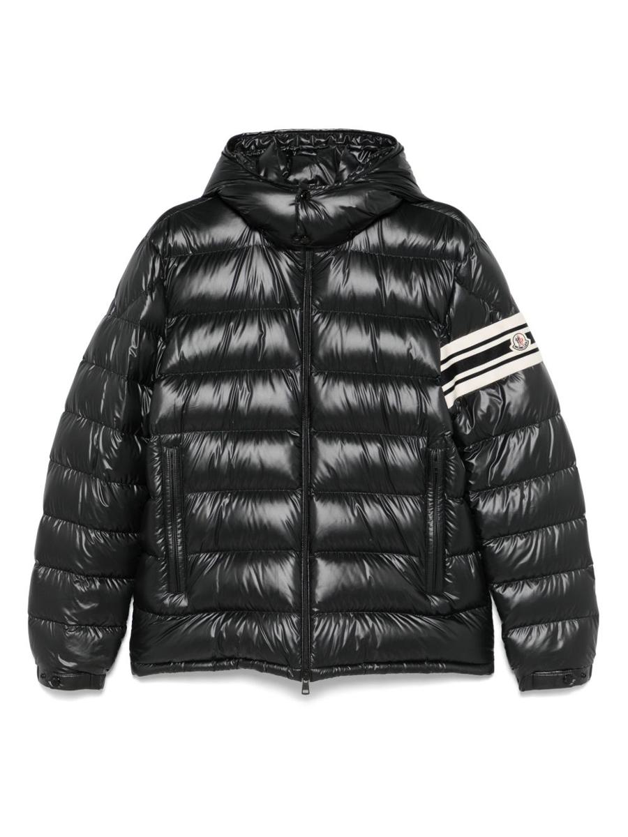Moncler Svart 'Landre' Dunjacka Med Huva