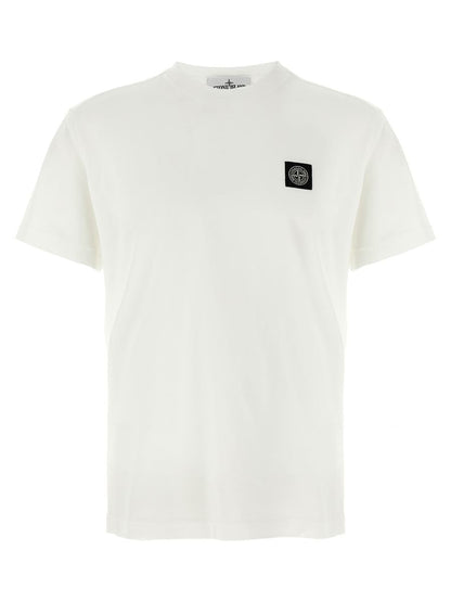 Stone Island-t-shirt med logotypmärke