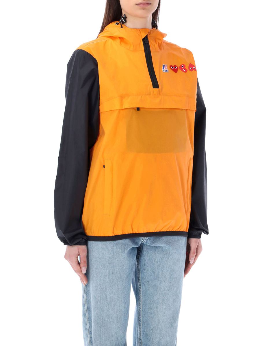 Comme Des Garçons Play Bicolor Vattentät Huvjacka