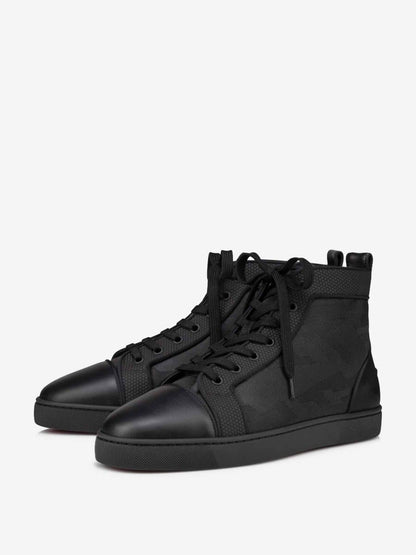 Christian Louboutin Louis Jacquard Lädersneakers
