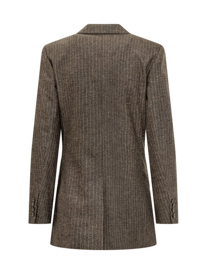 Isabel Marant Isabel Marant Dubbelknäppt Kavaj I Randig Ull