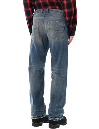 Diesel 1980 D-Eeper Destroyed Jeans Blå