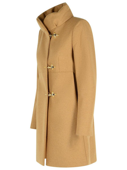 Fay Beige ullblandad kappa