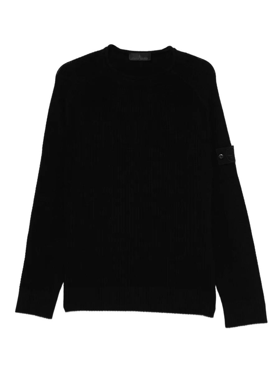 Stone Island Ribbad Rundringad Ulltröja Kläder