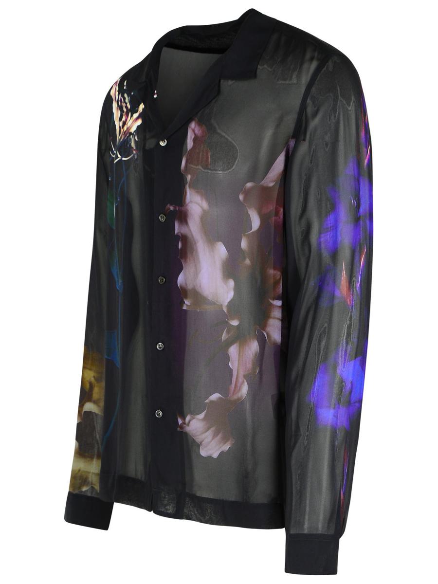 Dries Van Noten 'Carly' svart viskosskjorta
