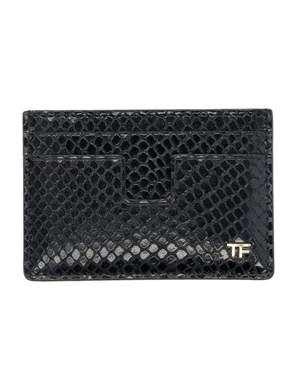 Tom Ford-korthållare med tryck i pyton