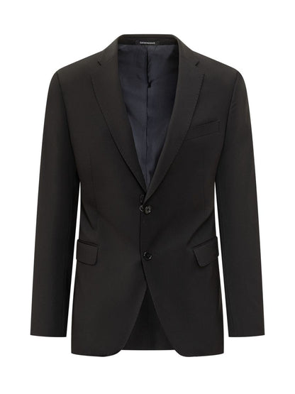 Emporio Armani Svart Enkelknäppt Kavaj Emporio Armani