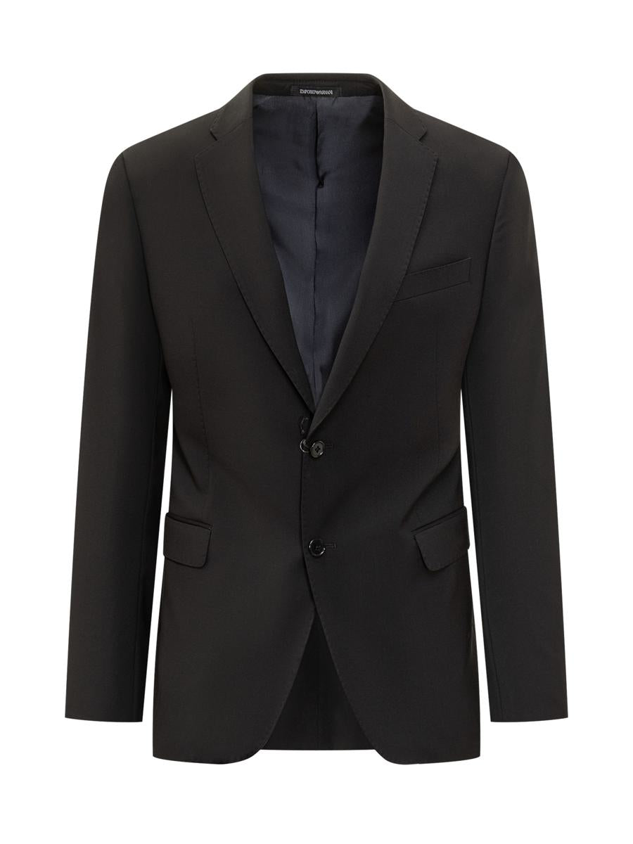 Emporio Armani Svart Enkelknäppt Kavaj Emporio Armani