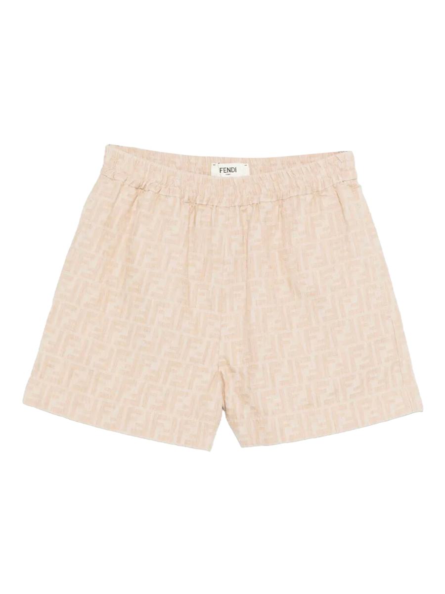 Fendi Ff Denim Chambray Shorts Kläder