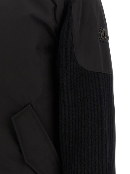 Moose Knuckles 'Magnus Knit Hybrid' Bomberjacka