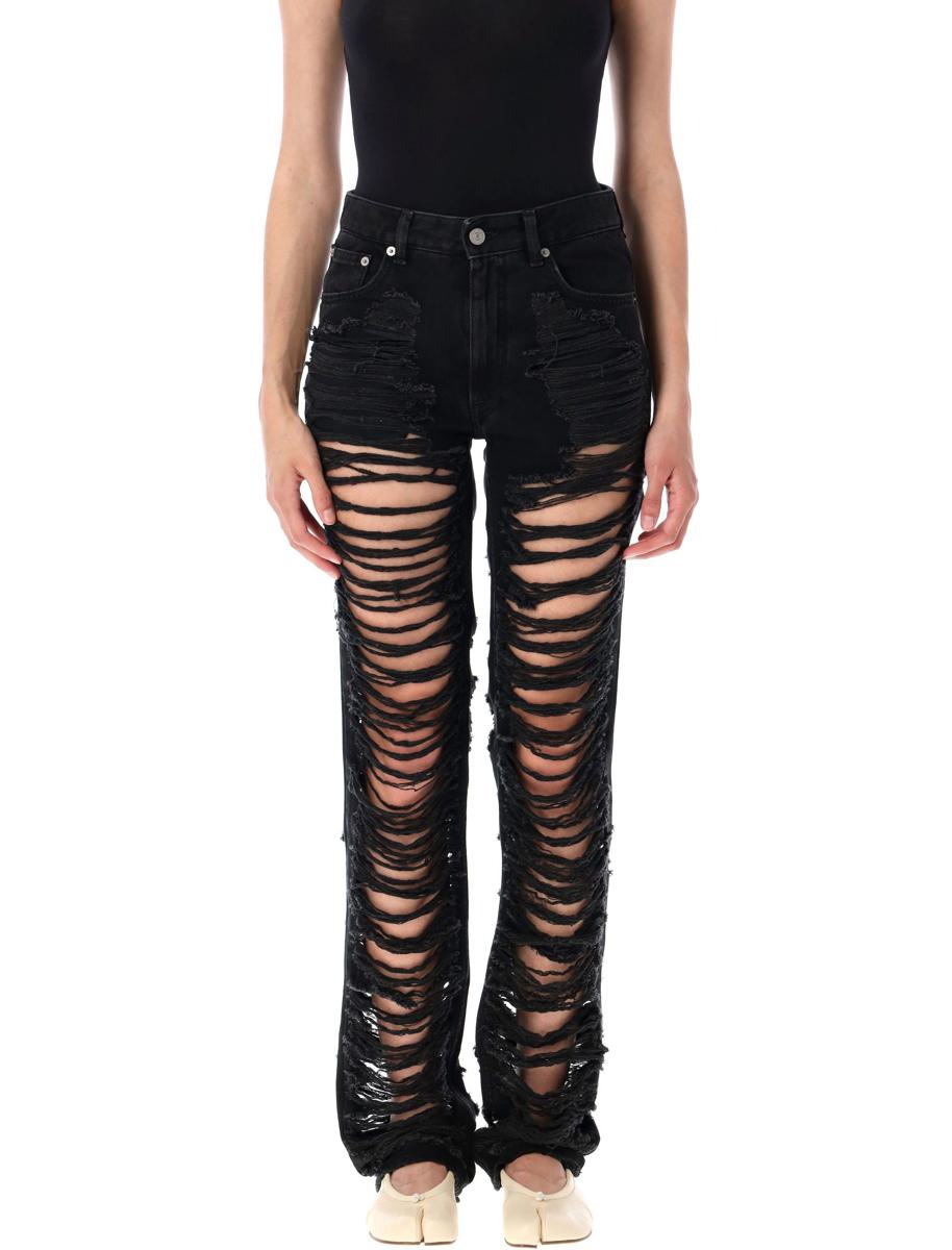 MM6 Maison Margiela slitna slim fit-jeans