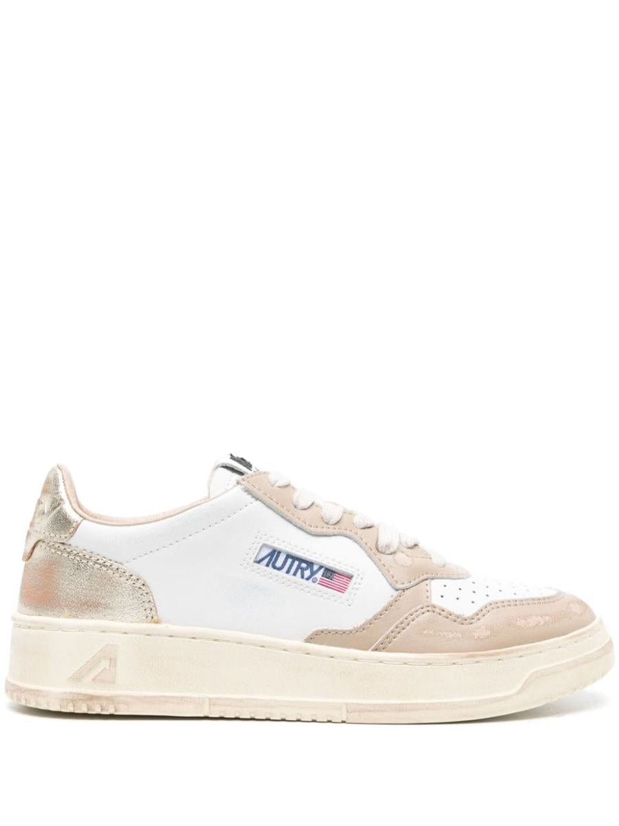 Autry Super Vintage låga lädersneakers