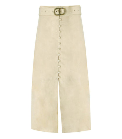 Twinset Beige Kjol Med Bälte