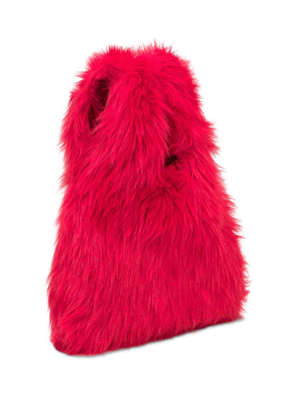 Msgm Msgm-väska i fuchsia fuskpäls