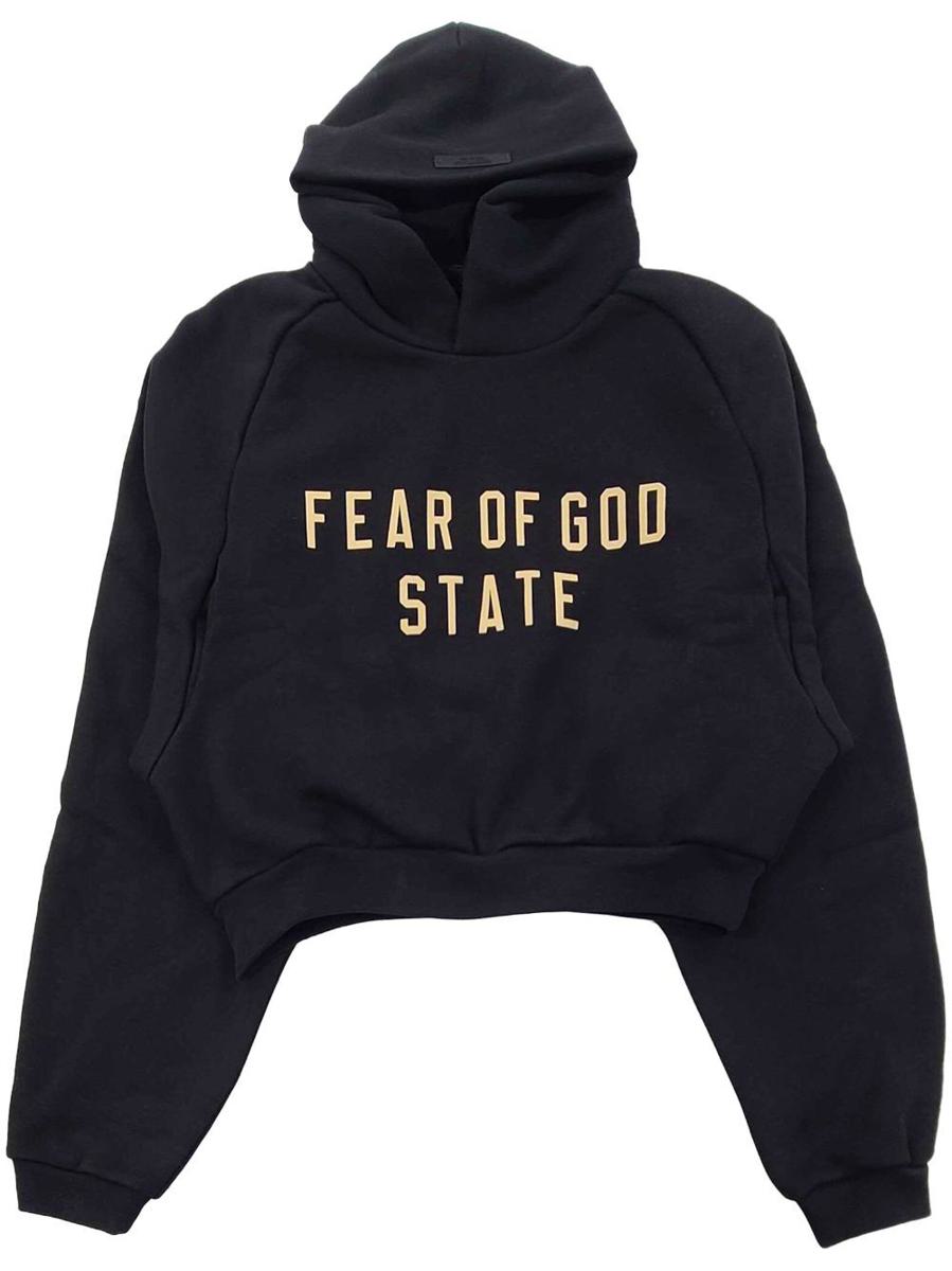Fear Of God Essential Fleece Cropped Hoodie Kläder