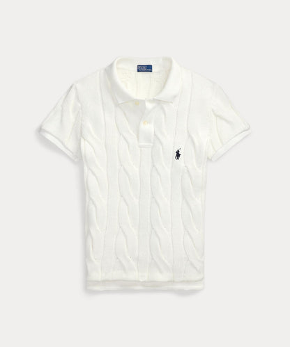 Polo Ralph Lauren POLO RALPH LAUREN kabelstickad pikétröja i bomull