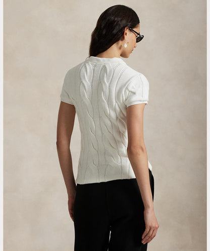 Polo Ralph Lauren POLO RALPH LAUREN kabelstickad pikétröja i bomull