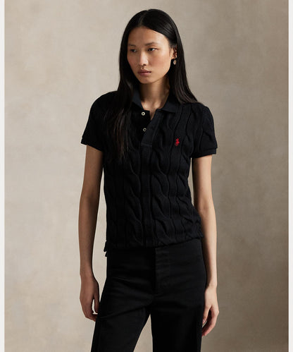 Polo Ralph Lauren POLO RALPH LAUREN kabelstickad pikétröja i bomull