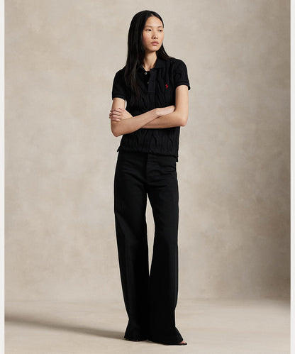 Polo Ralph Lauren POLO RALPH LAUREN kabelstickad pikétröja i bomull