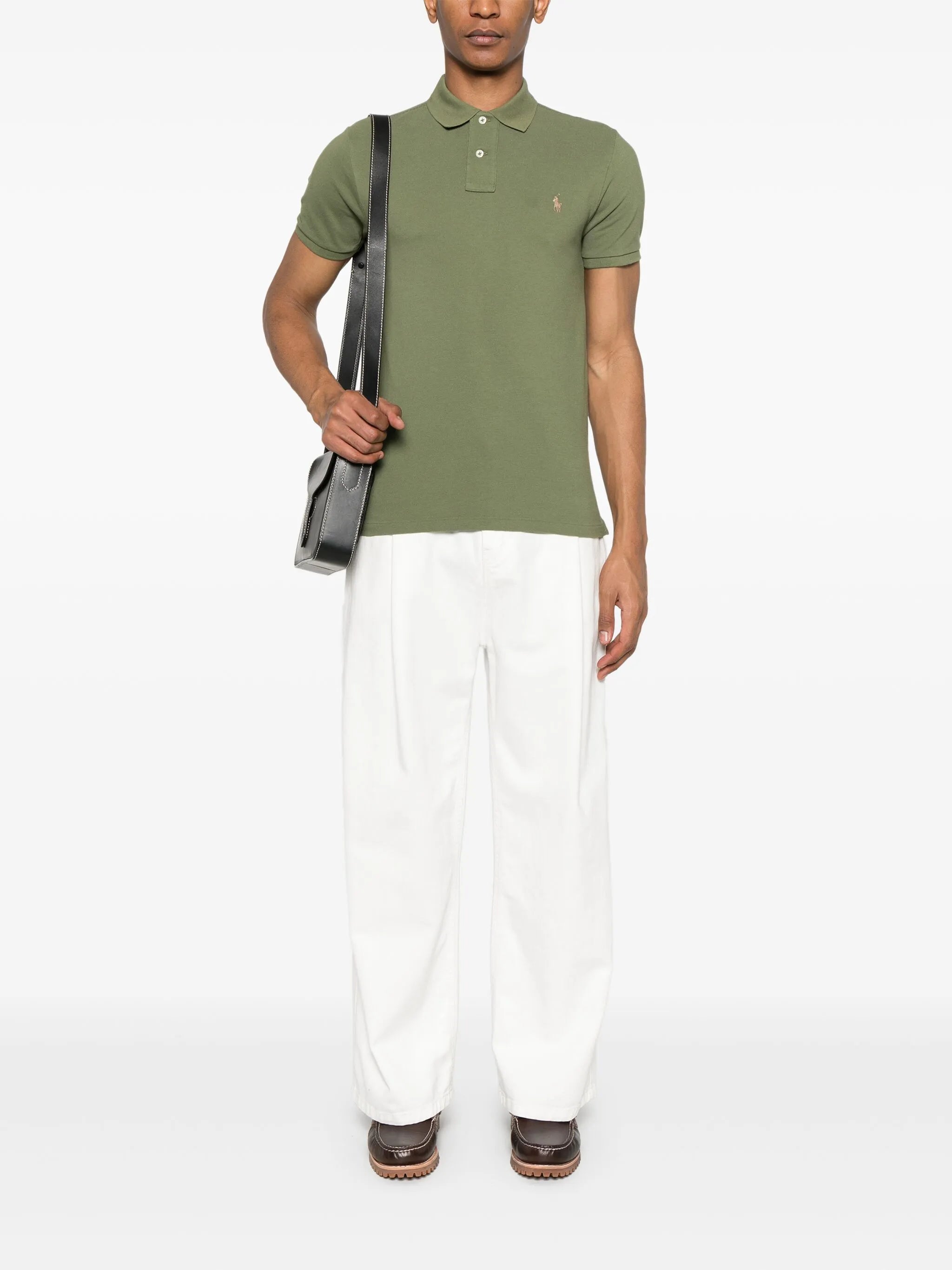 Slim fit-pikétröja i mesh